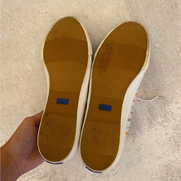 Anthropologie || Keds x Rifle Paper Co. Anchor Sneakers Happy Stripe Rainbow 8.5 - Picture 7 of 9